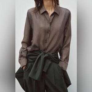 Zara Stripped Jacquard Shirt